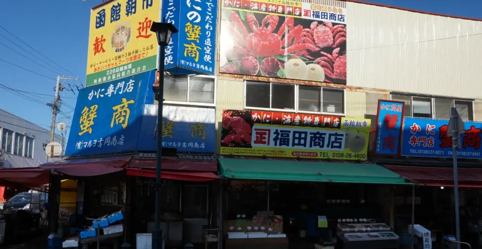 函館朝市 釣烏賊