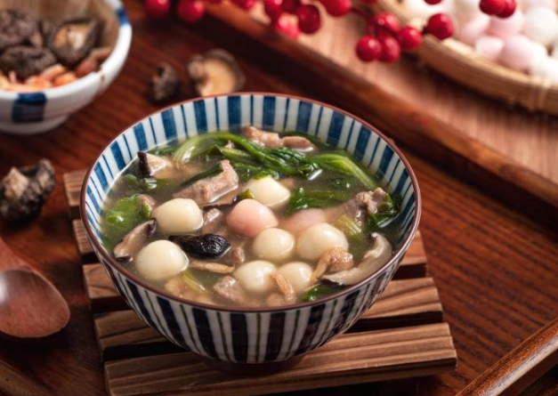 鹹湯圓料理