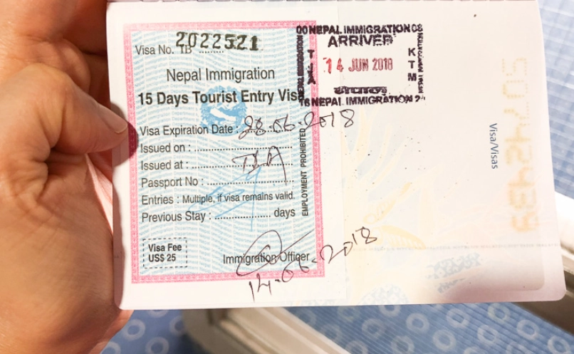 尼泊爾簽證