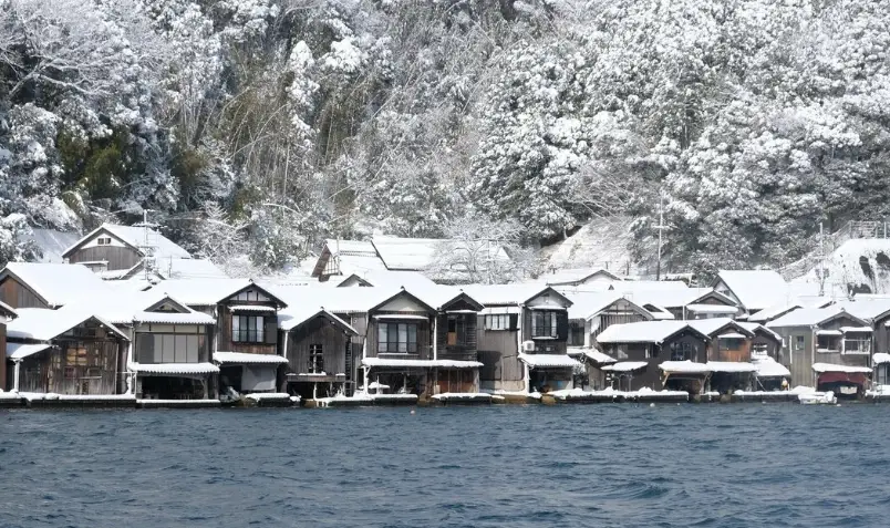 伊根舟屋 雪景 伊根舟屋 雪景