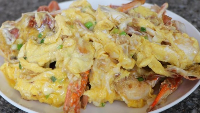 台灣炒螃蟹加蛋 台灣炒螃蟹加蛋