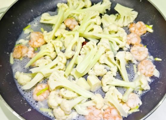 白花椰菜炒蝦仁營養
