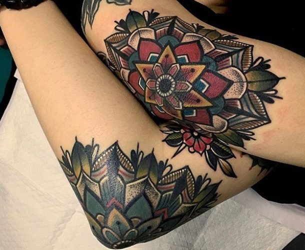 手肘刺青設計