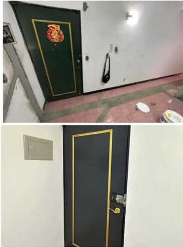 公寓大門油漆DIY