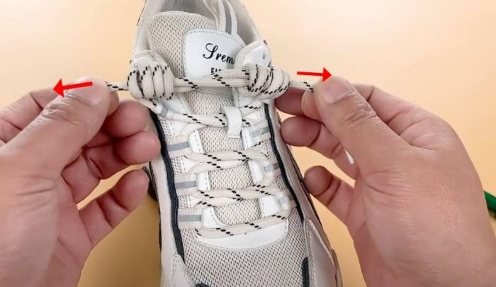 圓形鞋帶綁法步驟