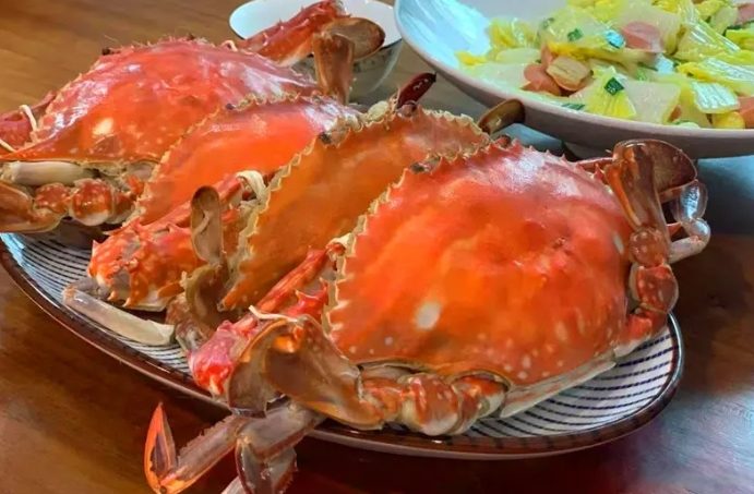 電鍋蒸螃蟹時間