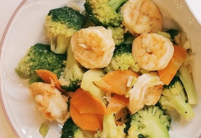 青花菜炒蝦仁 營養