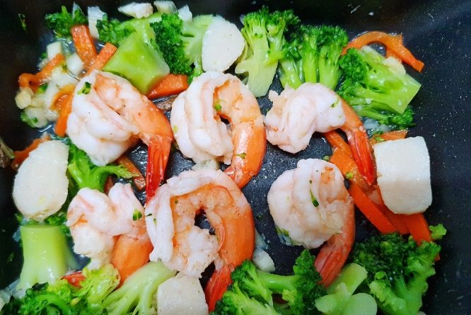 青花菜炒蝦仁 食譜