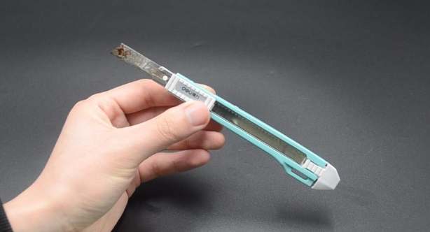 美工刀除鏽方法