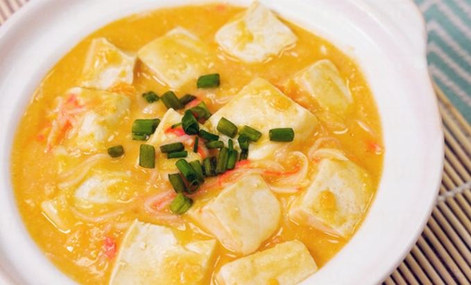 蟹肉豆腐煲做法