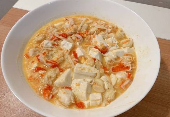 蟹肉豆腐煲食譜