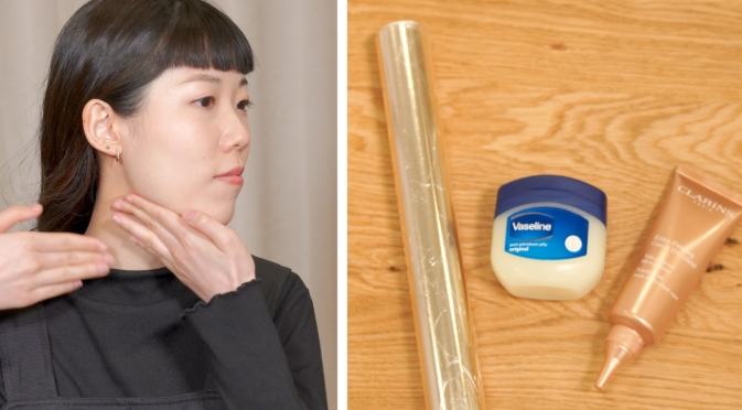 凡士林頸部保養