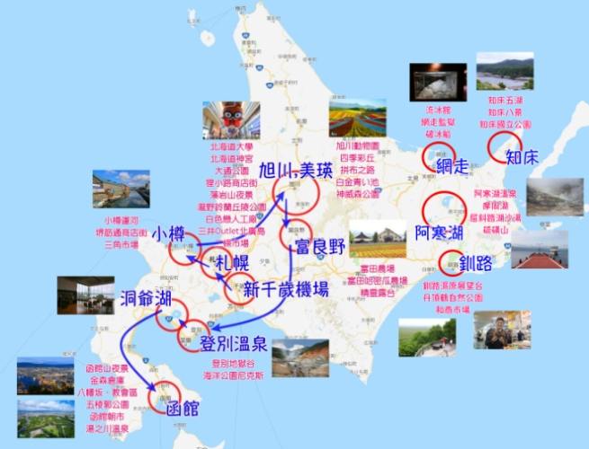 北海道自驾游路线