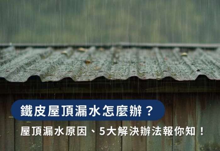 鐵皮屋頂生鏽漏水