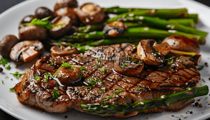 蘑菇配牛排食譜