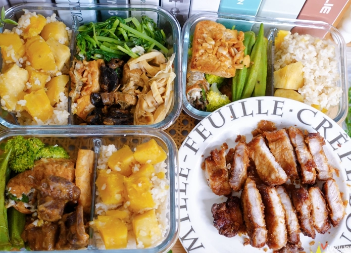 氣炸鍋加熱便當