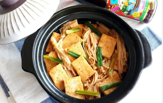 豆腐金針菇料理 豆腐金針菇料理