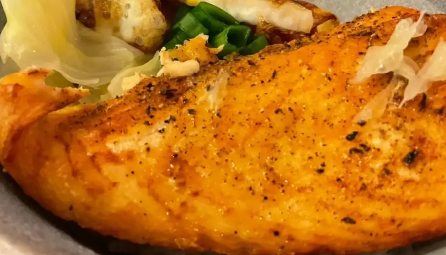 冷凍鮭魚氣炸鍋做法