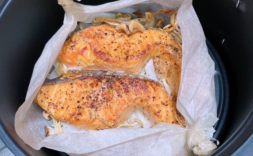 鮭魚氣炸時間設定