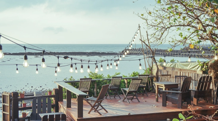 九份咖啡廳看海