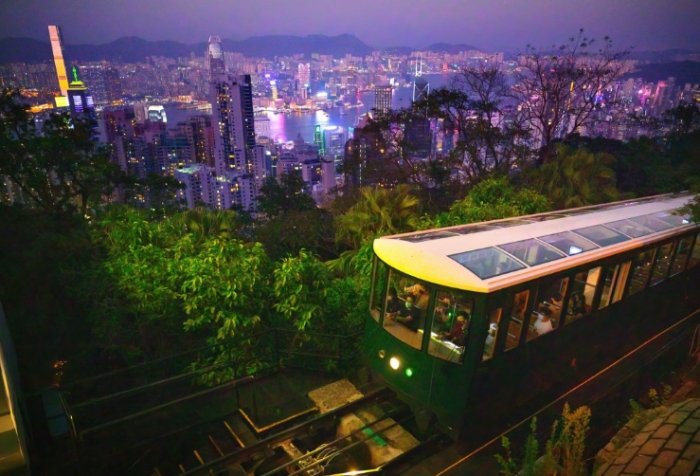 山頂纜車燈光秀